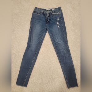 KanCan Dark Blue Distressed Skinny Jeans